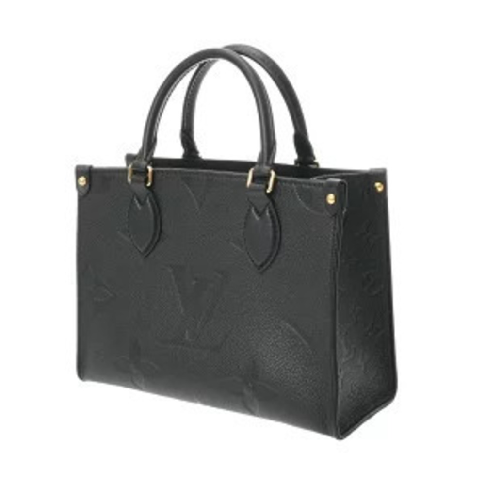 Louis Vuitton Monogram Handbag Black Noir Empreinte OnTheGo Leather